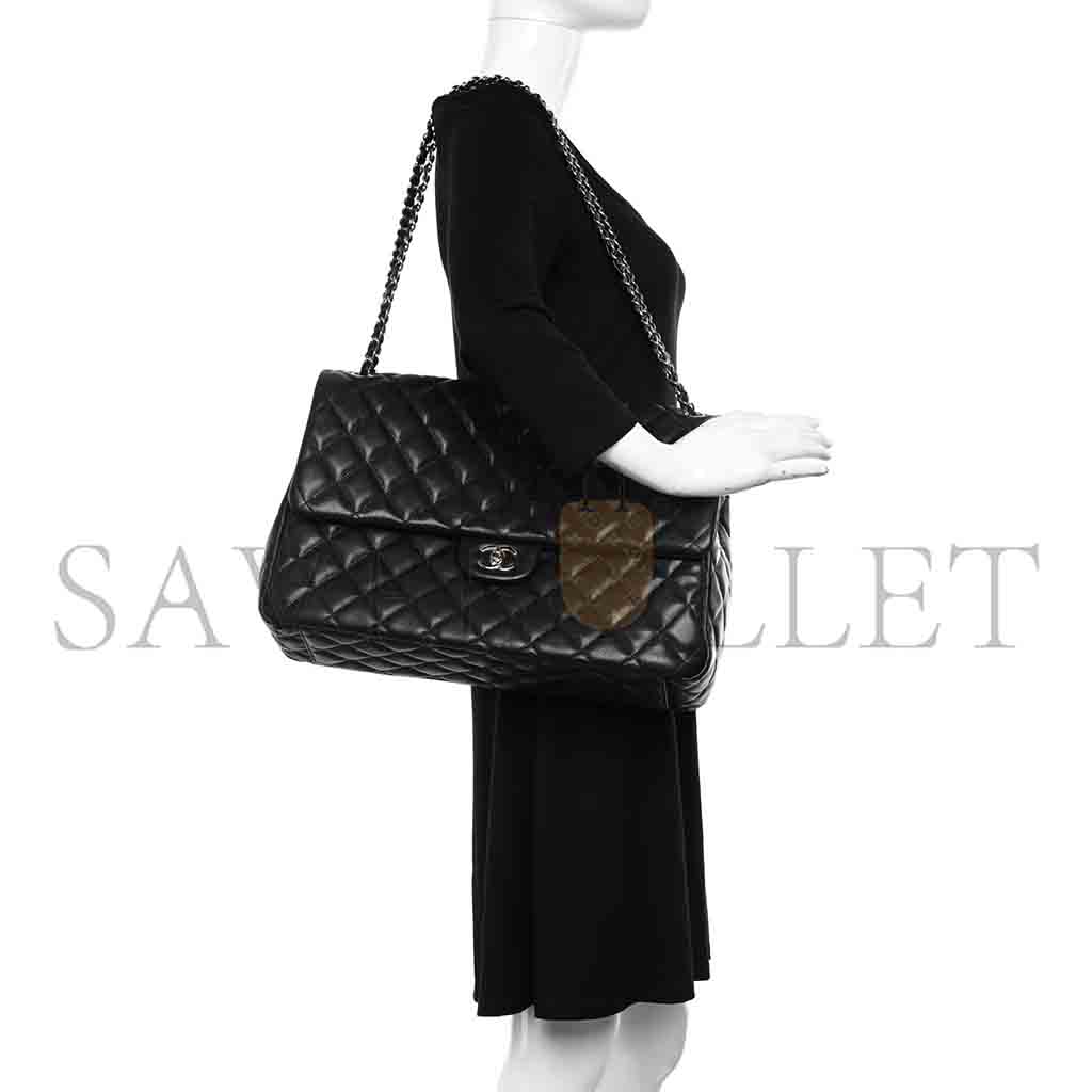 Ch*el master maxi cf40 caviar quilted travel flap bag (40*27*12cm)